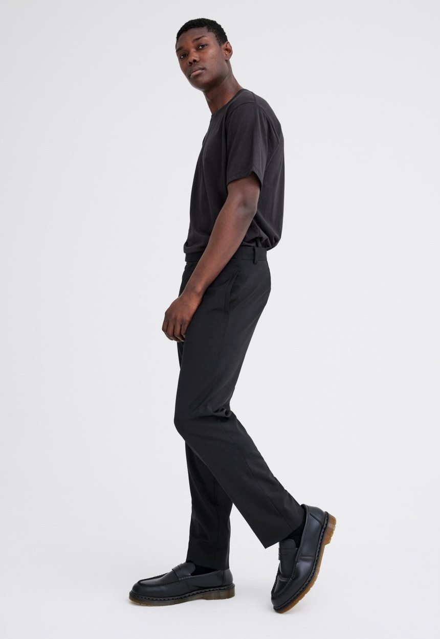 Jac + Jack Claye Merino Wool Pant - Black